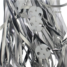 Clipped Ribbons Metallic Silver 25/ Pack