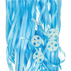 Clipped Ribbons Pastel Blue 25/ Pack