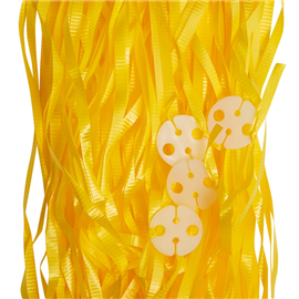 Clipped Ribbons Yellow 25/ Pack