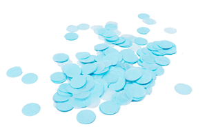 Confetti Round Paper Pastel Blue 15g