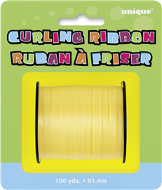 Curling Ribbon Yellow 91.4m