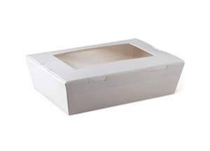 Detpak Lunch Box Medium Window White 200/CTN