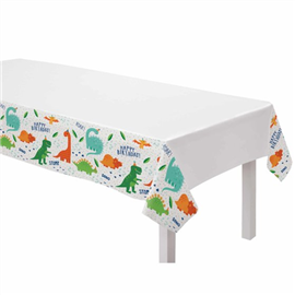 Dino Mite Party Rect Plastic Tablecover 