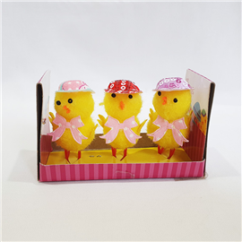 EASTER CHICKS WITH HATS 3/PK EA147811 