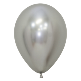 Five Star Balloons Reflex Silver 12Cm 20/Pk