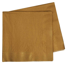 Five Star Napkins Dinner 2Ply Metalic Gold 40/ Pack