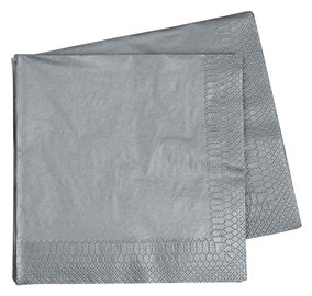 Five Star Napkins Lunch 2Ply Metalic Silver 40/ Pack