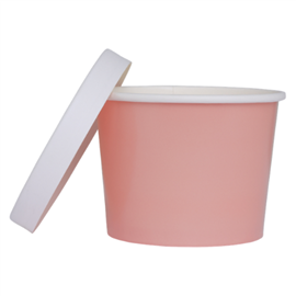 Five Star Paper Luxe Tub W/ Lid Rose 5/PK