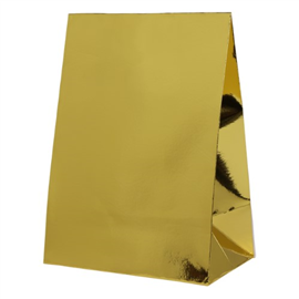 Five Star Paper Party Bag Metallic Gold 10/PK