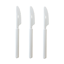 Five Star Reusable Knife Solid White 20pk