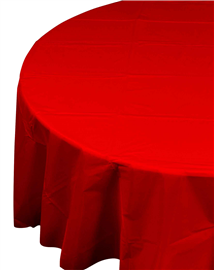 Five Star Table Cover Round Apple Red