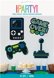 Gamer Wall Decals 4pk