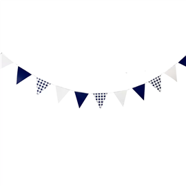 Gingham Blue Bunting 3.5m