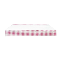 Gingham Pink Paper Rect T/cover