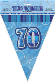 Glitz Flag Banner 70 Blue