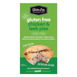 Gluten Free Bakehouse Chicken & Leek Pie 2/PK
