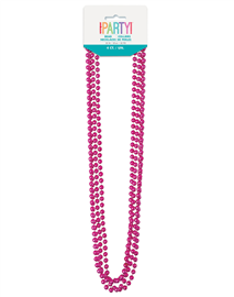 Hot Pink Bead Necklace 32