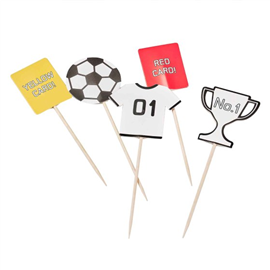 Kick It Off Soccer Cupcake Toppers