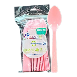 Light Pink Spoon 20/ Pack