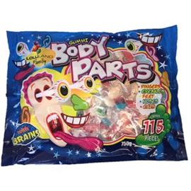 Lolliland Gummi Body Parts 115 Pieces