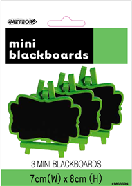 Mini Blackboards Lime Green 3/ Pack