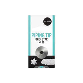 MONDO PIPING TIP OPEN STAR NO16
