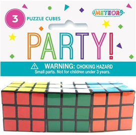 Novelty Puzzle Cubes 3/ Pack
