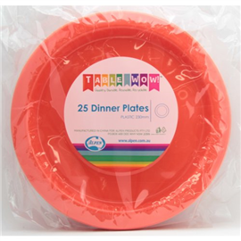 Orange Round Dinner Plate 25/ Pack