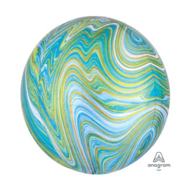 ORBZ BLUE GREEN MARBLEZ UNINFLATED