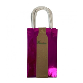 Paper Bag Metallic Pink 5/PK