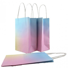Paper Bag Pastel Rainbow 5/PK