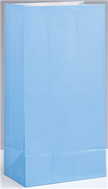 Paper Bags Baby Blue 12/ Pack