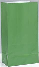 Paper Bags Green 12/ Pack