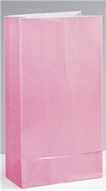 Paper Bags Pastel Pink 12/ Pack