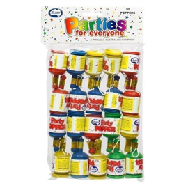 Party Poppers 20/PK