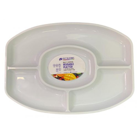 PLATTER OVAL 4 SEC WHITE APLEN 376524