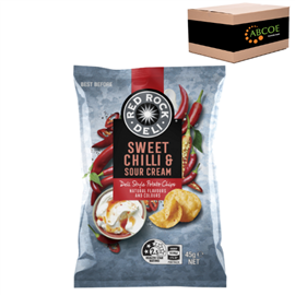 Red Rock Deli Chips Sweet Chilli & Sour Cream 45g 18/CTN