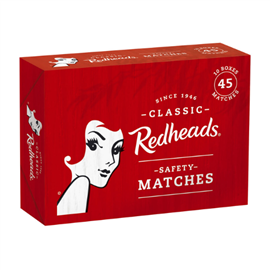 Redheads 45 Safety Matches 10/PK