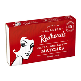 Redheads Safety Matches Extra Long 90mm 45/PK