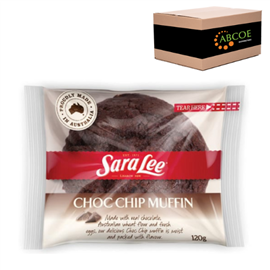Sara Lee Individually Wrapped Muffins Choc Chip 120g 15/Tray