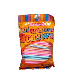 Sweetworld Rainbow Straws 160g