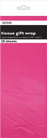Tissue Paper Hot Pink 10/ Pack