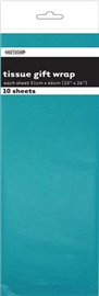 Tissue Paper Turquoise 10/ Pack