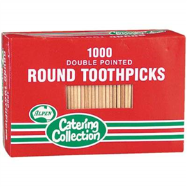 Toothpicks Round  2 Point 1000/ Pack