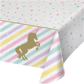 Unicorn Sparkle Party Plastic Tablecover