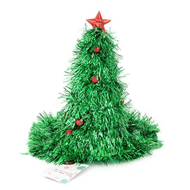 XMAS HAT SANTA TREE W/STAR TOPPER & LIGHT 71251