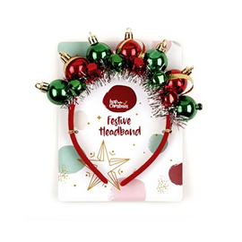 XMAS HEADBAND BAUBLE BELLS 69374