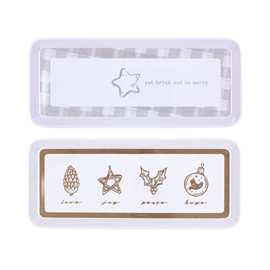 XMAS MELAMINE TRAY SANDWICH RECTANGULAR 69641