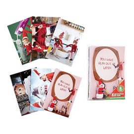 XMAS NAUGHTY ELVES CARDS 6/PK 101X152MM 64526