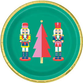 Xmas Vibrant 7 Inch Paper Plate 8pk